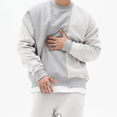 Pullover Round Neck Sweater Loose Men Clothes - Five Star Fynds