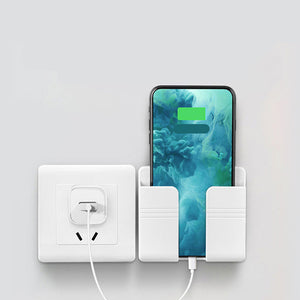 Mobile Phone Charging Storage Rack Punch-free Sticky Storage Box - Five Star Fynds