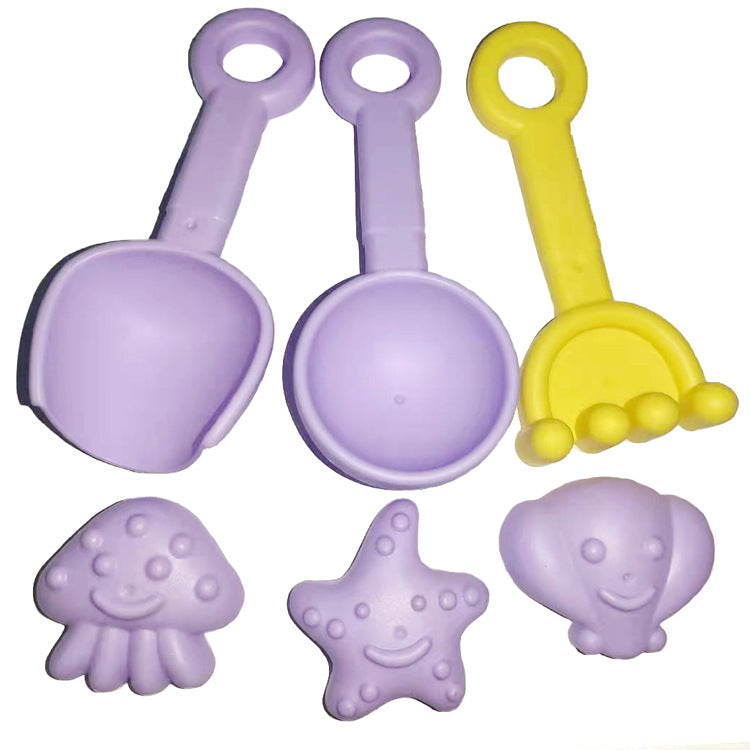 New Soft Beach Toys Children's Summer Beach Beach Bucket Playing In Water Large Shovel Sand Dredging Tool Set