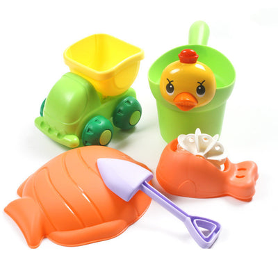 New Soft Beach Toys Children's Summer Beach Beach Bucket Playing In Water Large Shovel Sand Dredging Tool Set