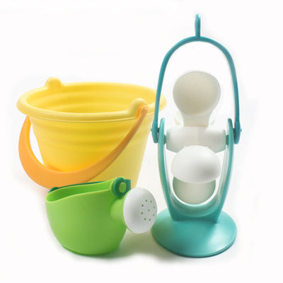 New Soft Beach Toys Children's Summer Beach Beach Bucket Playing In Water Large Shovel Sand Dredging Tool Set