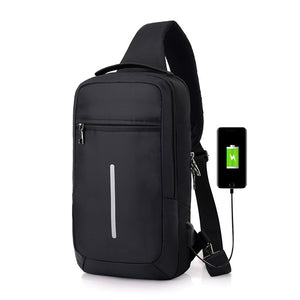 Anti-theft USB charging chest bag with you - Five Star Fynds