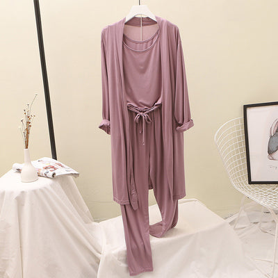 Three-piece camisole cardigan