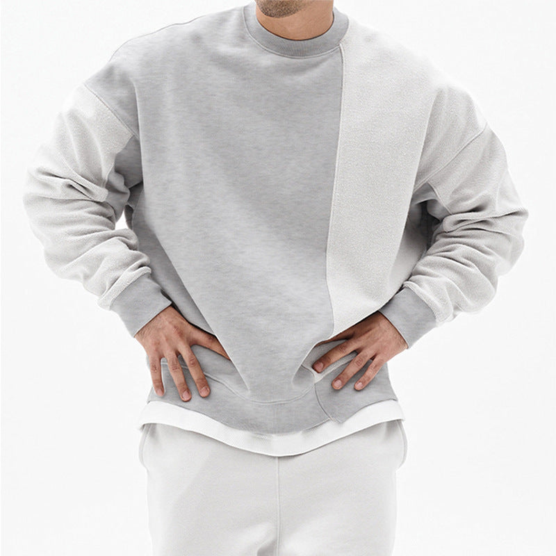 Pullover Round Neck Sweater Loose Men Clothes - Five Star Fynds