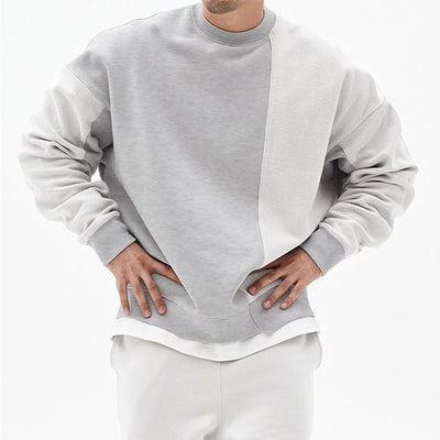 Pullover Round Neck Sweater Loose Men Clothes - Five Star Fynds