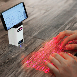 LEING FST Virtual Laser Keyboard Bluetooth Wireless Projector Phone Keyboard For Computer Pad Laptop With Mouse Function - Five Star Fynds