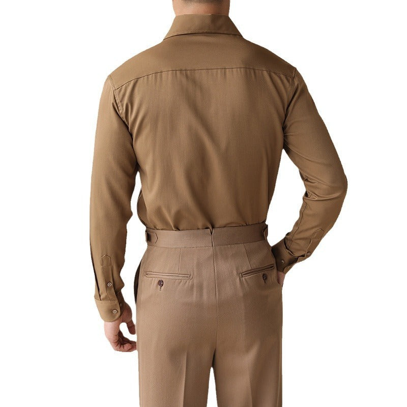 One-piece Collar Long-sleeved Shirt - Five Star Fynds