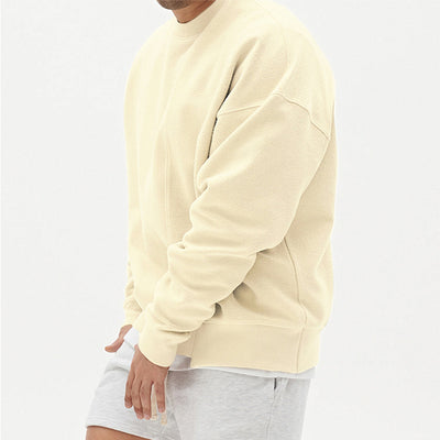 Pullover Round Neck Sweater Loose Men Clothes - Five Star Fynds