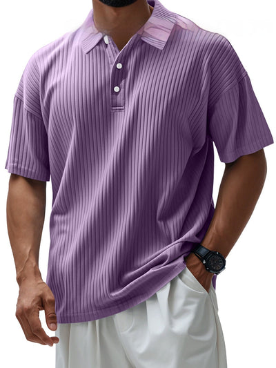 Printed Men's Loose Trendy Short Sleeve Lapel Shirt - Five Star Fynds