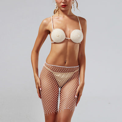 Summer Beach Night Pearl Body Chain