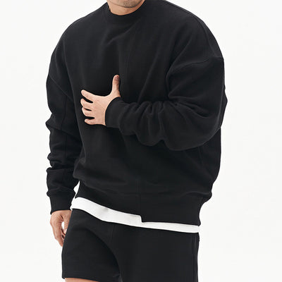 Pullover Round Neck Sweater Loose Men Clothes - Five Star Fynds