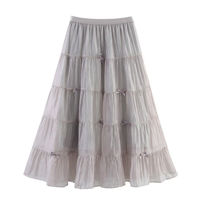 Three-dimensional Bow Fairy Multi-layer Gauze Gauze Skirt Cake Dress