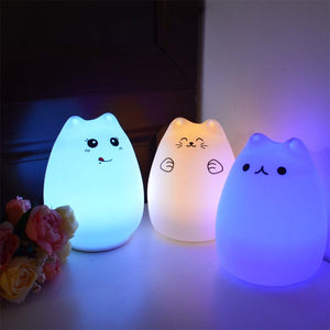 Silicone Touch Sensor LED Night Light For Children Baby Kids - Five Star Fynds