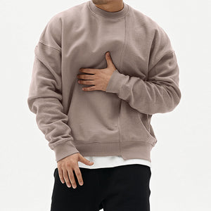 Pullover Round Neck Sweater Loose Men Clothes - Five Star Fynds
