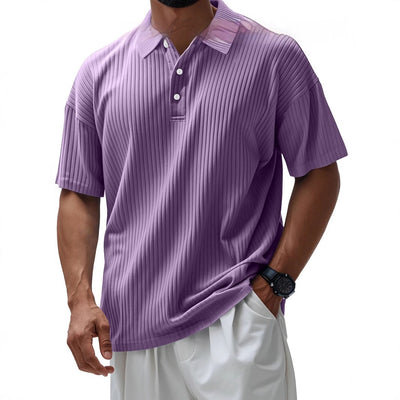 Printed Men's Loose Trendy Short Sleeve Lapel Shirt - Five Star Fynds