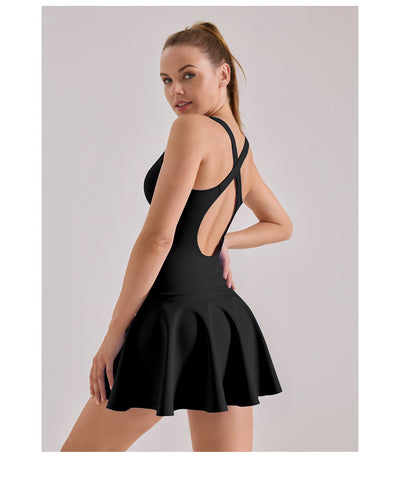 High-elasticity Summer New Dress, Nude Sensation, Anti-exposure Sports Dress - Five Star Fynds