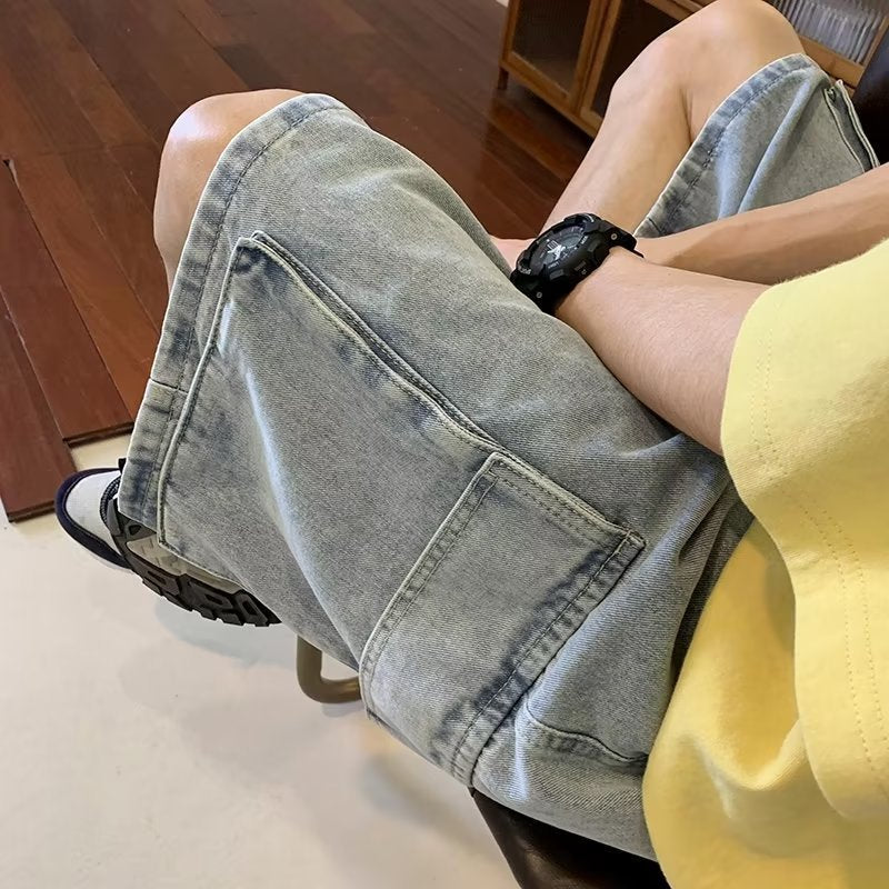 Fashion Work Clothes Denim Shorts For Men - Five Star Fynds
