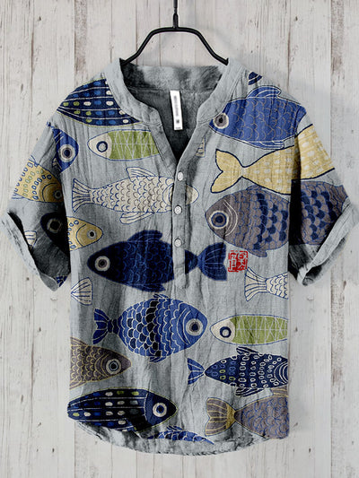 Plus Size Digital Printing Men's Short Sleeve - Five Star Fynds
