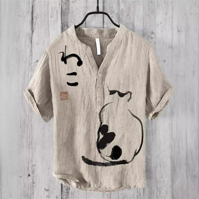 Plus Size Digital Printing Men's Short Sleeve - Five Star Fynds