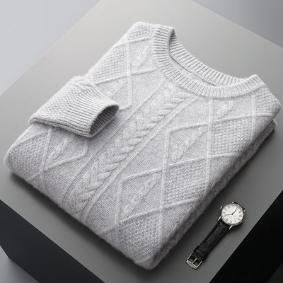Thick Loose Sweater Twist Base Cardigan