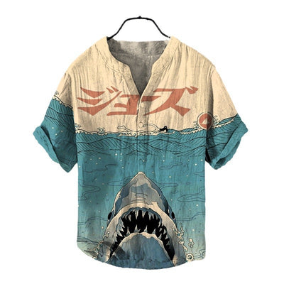 Plus Size Digital Printing Men's Short Sleeve - Five Star Fynds