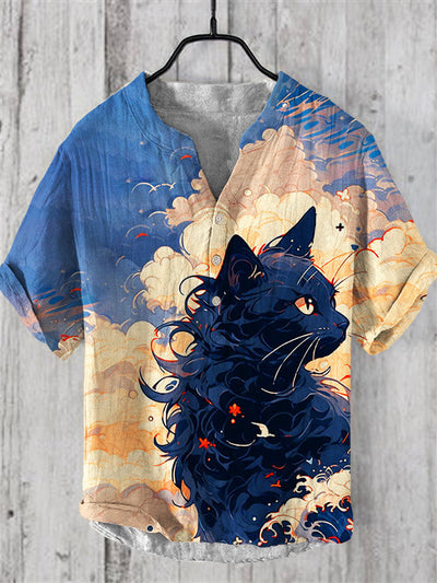 Plus Size Digital Printing Men's Short Sleeve - Five Star Fynds