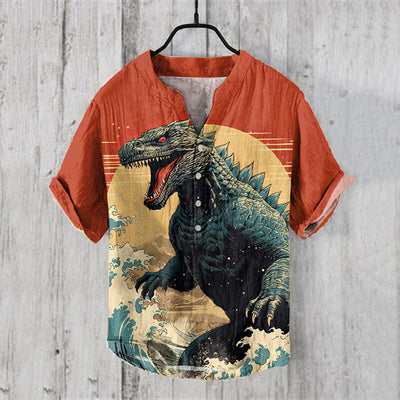 Plus Size Digital Printing Men's Short Sleeve - Five Star Fynds