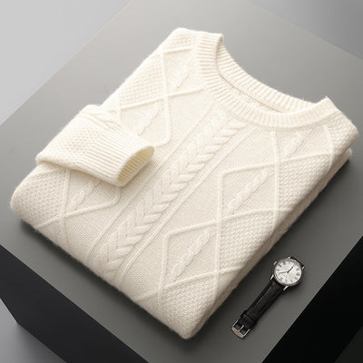 Thick Loose Sweater Twist Base Cardigan