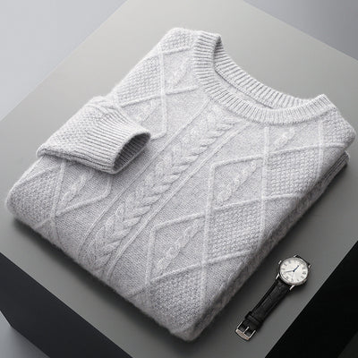 Thick Loose Sweater Twist Base Cardigan