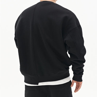 Pullover Round Neck Sweater Loose Men Clothes - Five Star Fynds