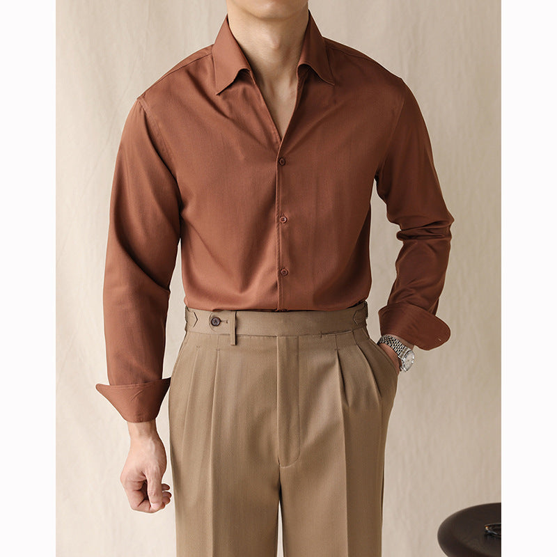 One-piece Collar Long-sleeved Shirt - Five Star Fynds