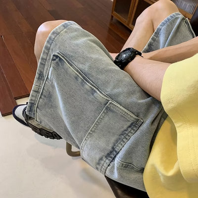 Fashion Work Clothes Denim Shorts For Men - Five Star Fynds