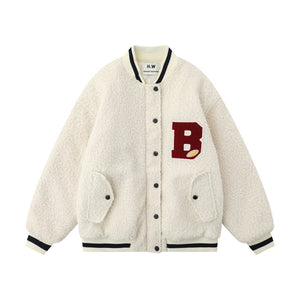 Lamb Wool Baseball Uniform Cotton Clothes Men - Five Star Fynds