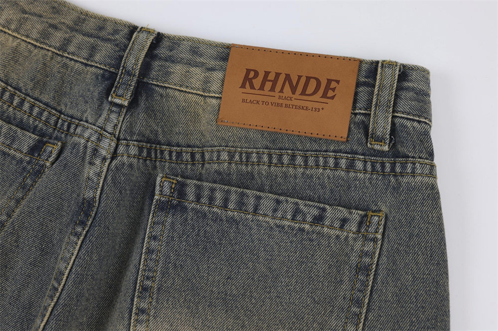 Vintage Fashion Work Clothes Jeans For Men