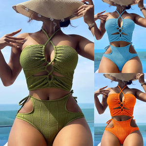Bikini Split Swimsuit Rope Tight Swimsuit - Five Star Fynds