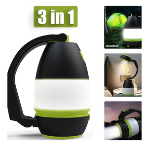 3 In1 Multifunctional Table Lamp Three In One LED Tent Lamp Car Night Light Foldable Emergency Flashlight - Five Star Fynds